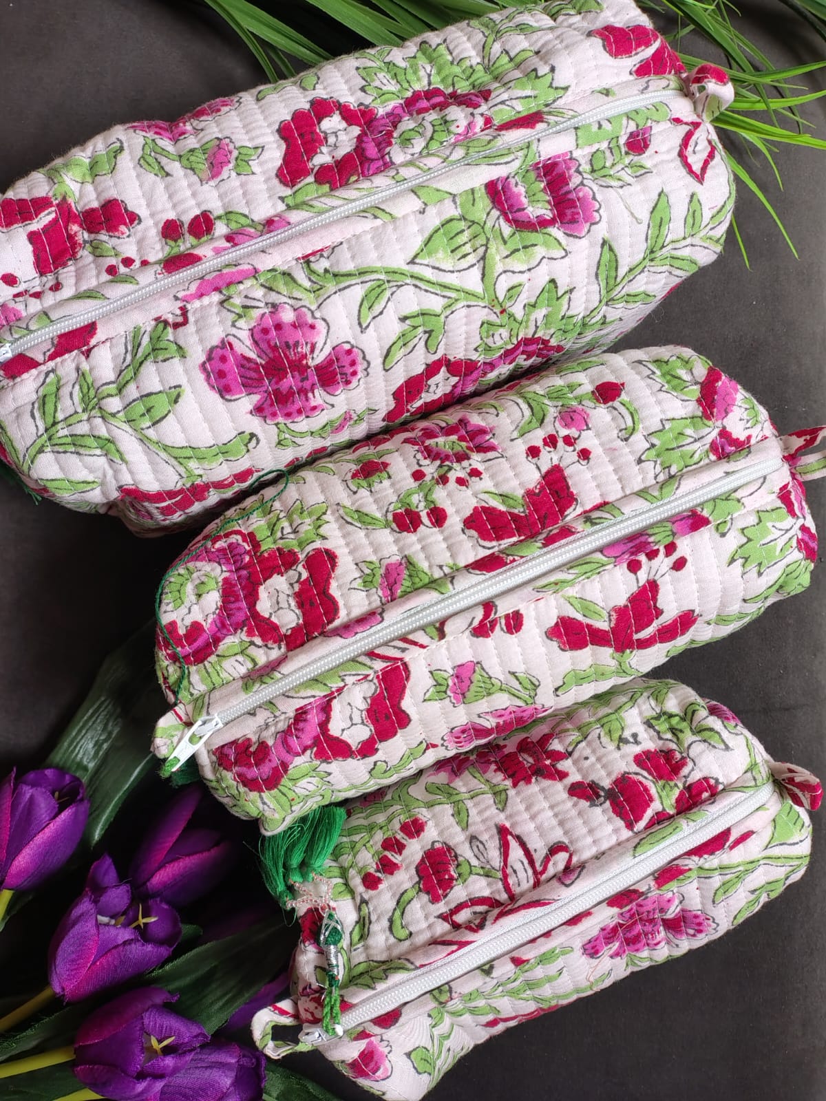 Set of Three Multipurpose Toiletry Bags