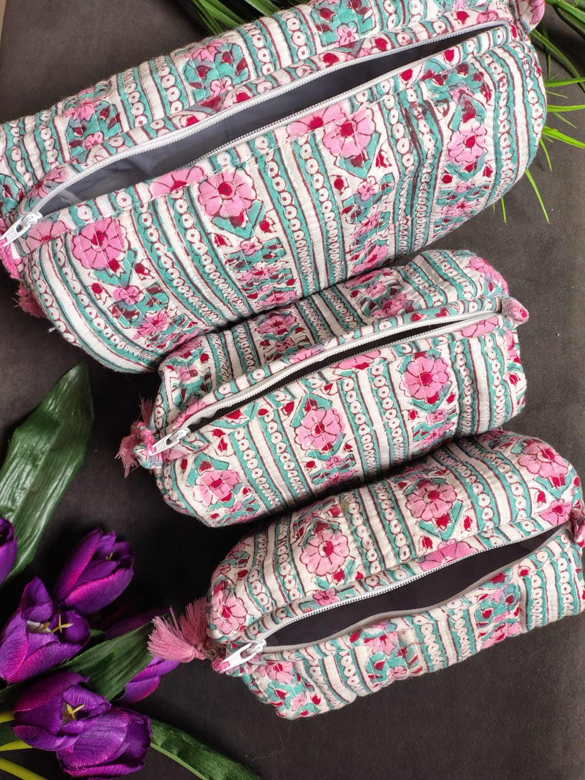 Set of Three Multipurpose Toiletry Bags