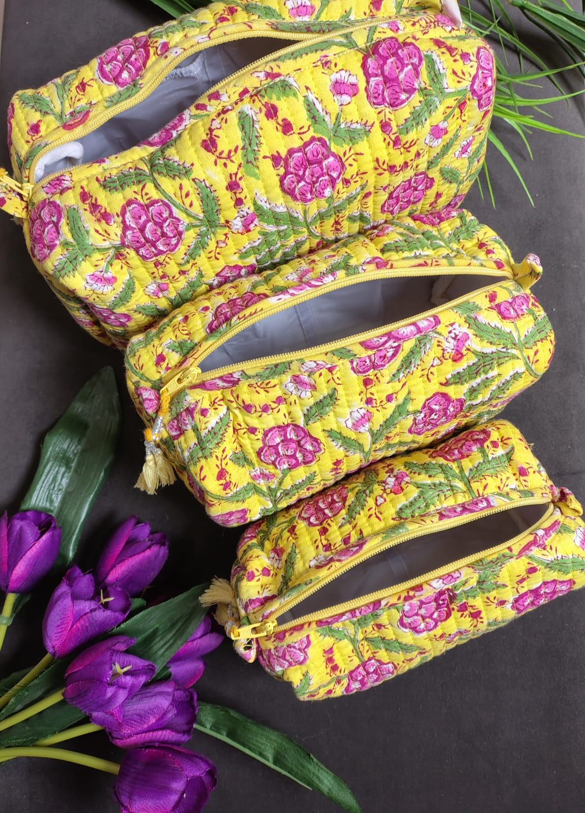 Set of Three Multipurpose Toiletry Bags