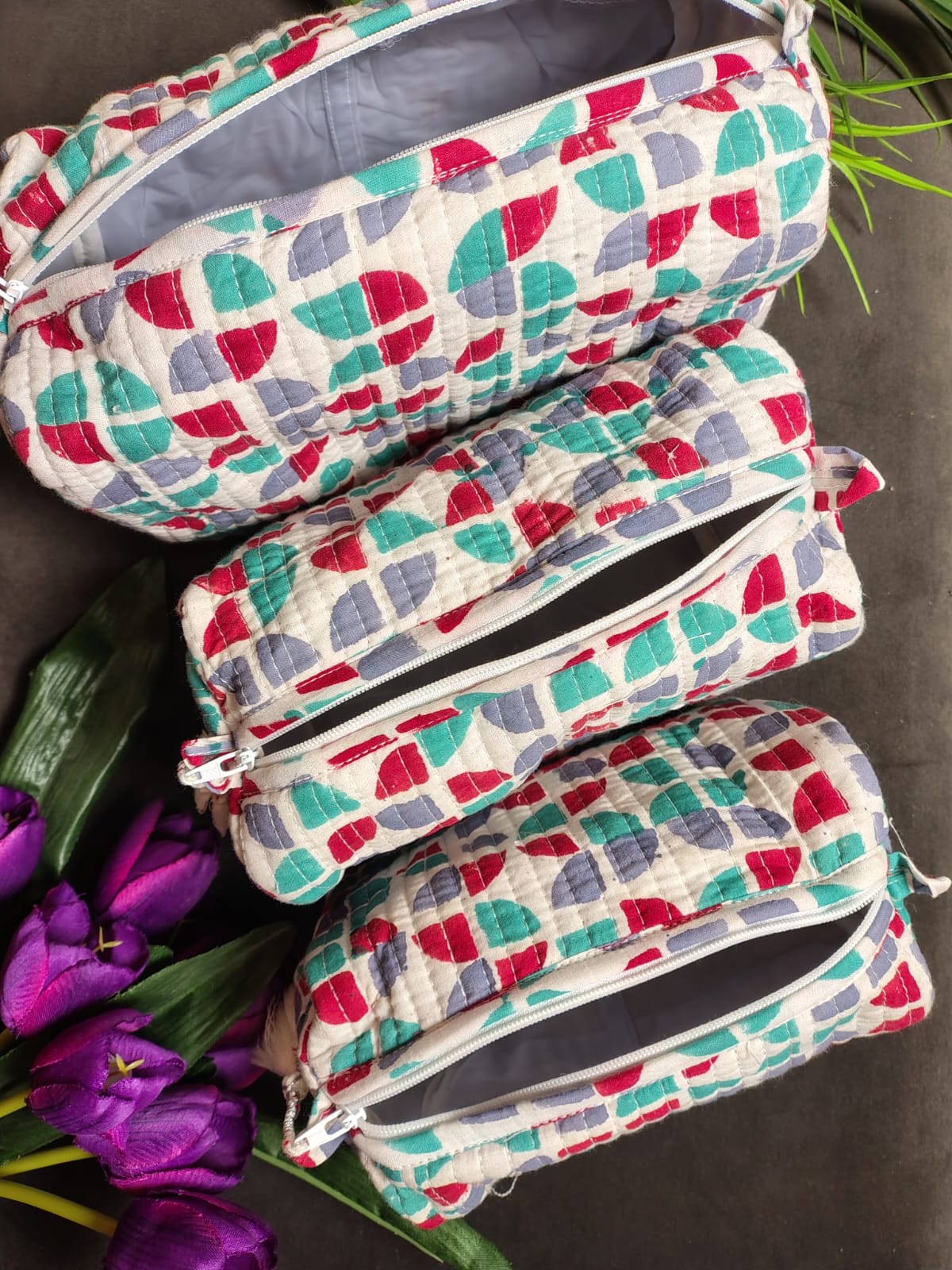 Set of Three Multipurpose Toiletry Bags