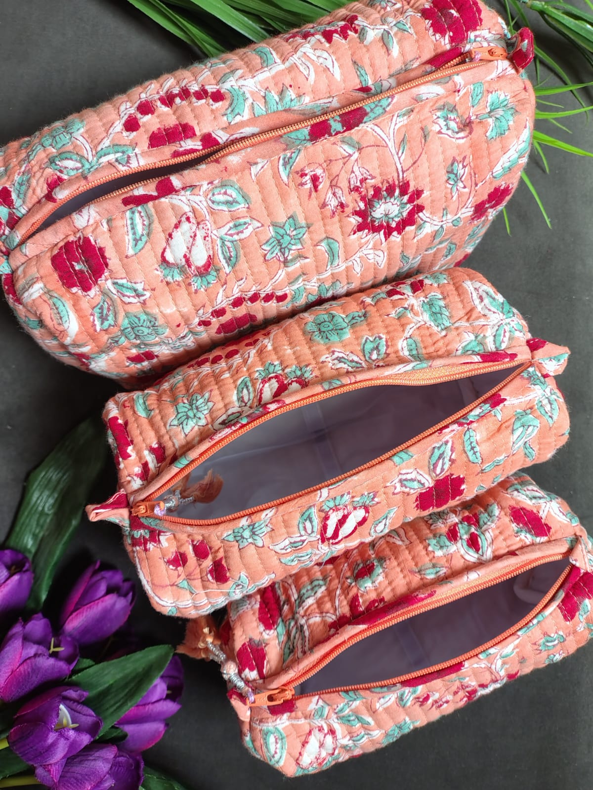 Set of Three Multipurpose Toiletry Bags