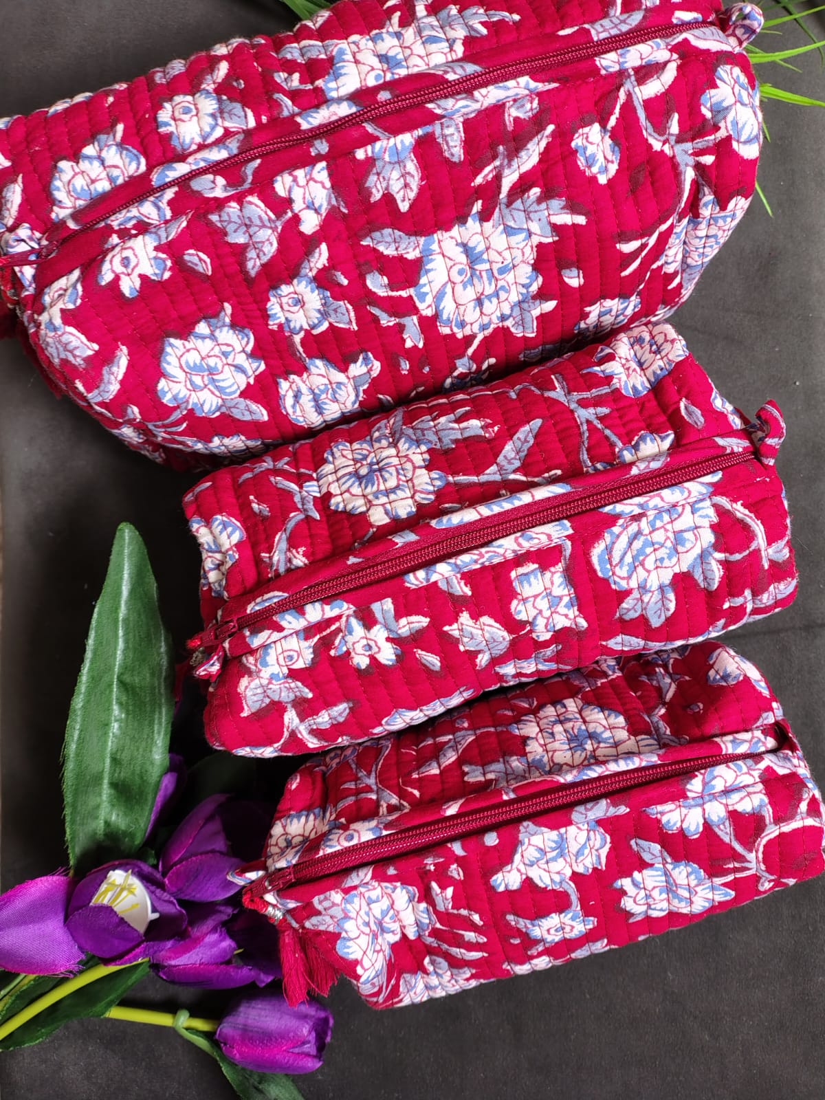 Set of Three Multipurpose Toiletry Bags