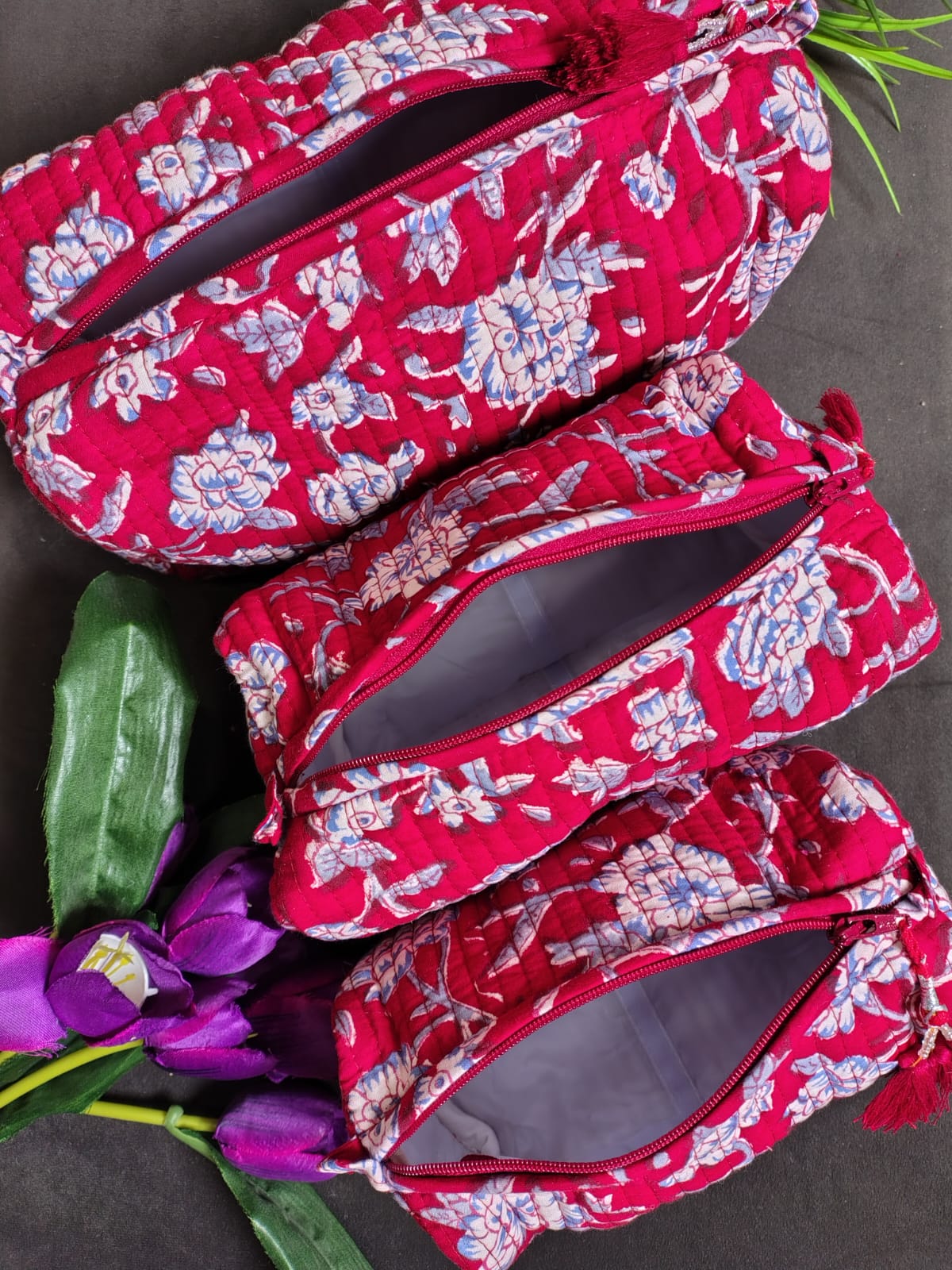 Set of Three Multipurpose Toiletry Bags