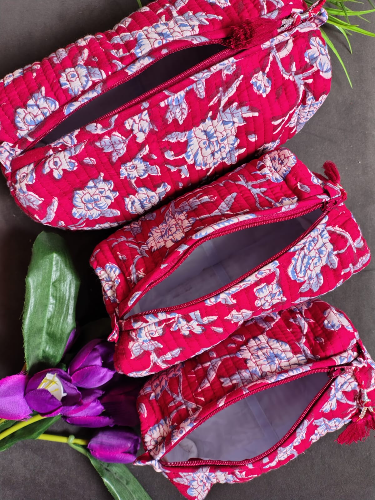 Set of Three Multipurpose Toiletry Bags