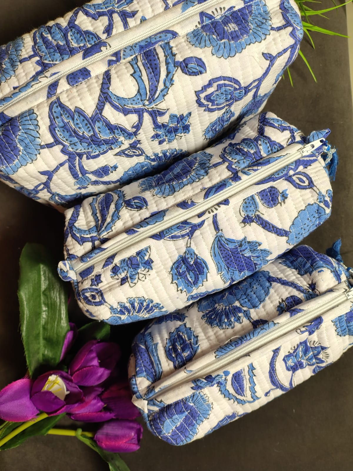 Set of Three Multipurpose Toiletry Bags