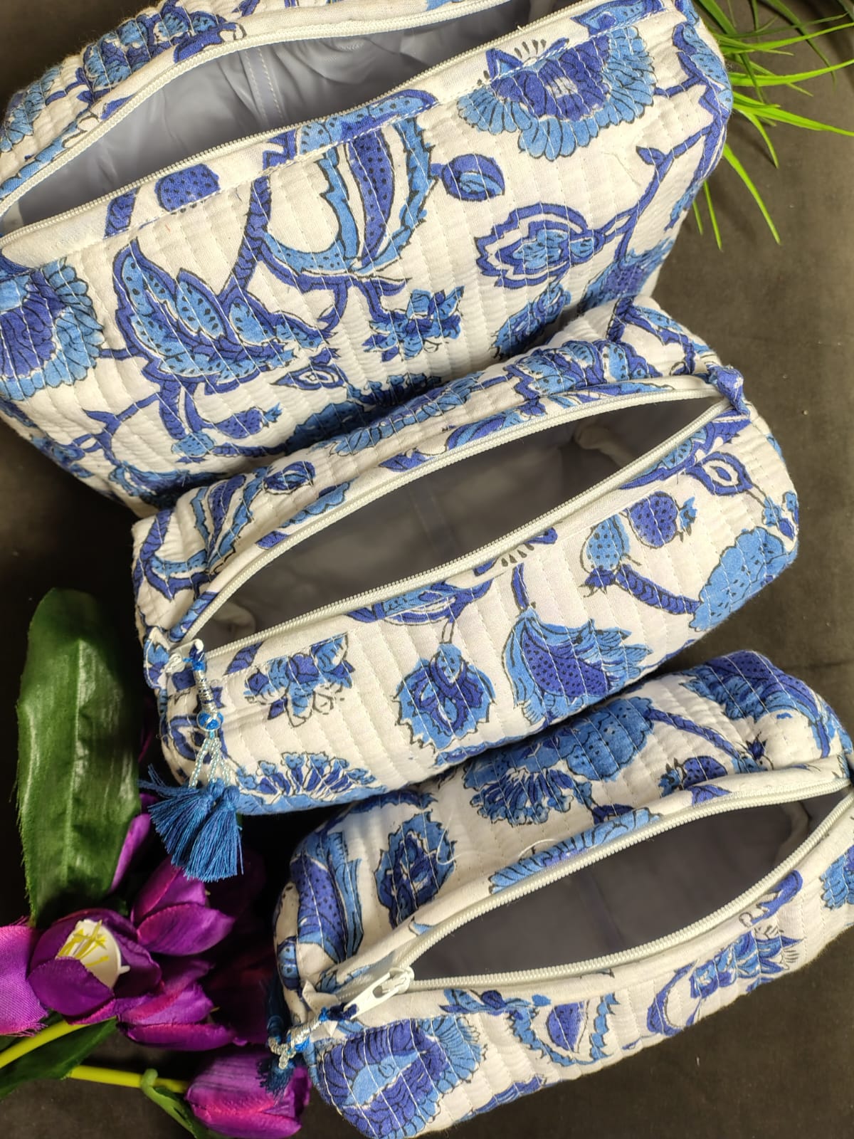 Set of Three Multipurpose Toiletry Bags