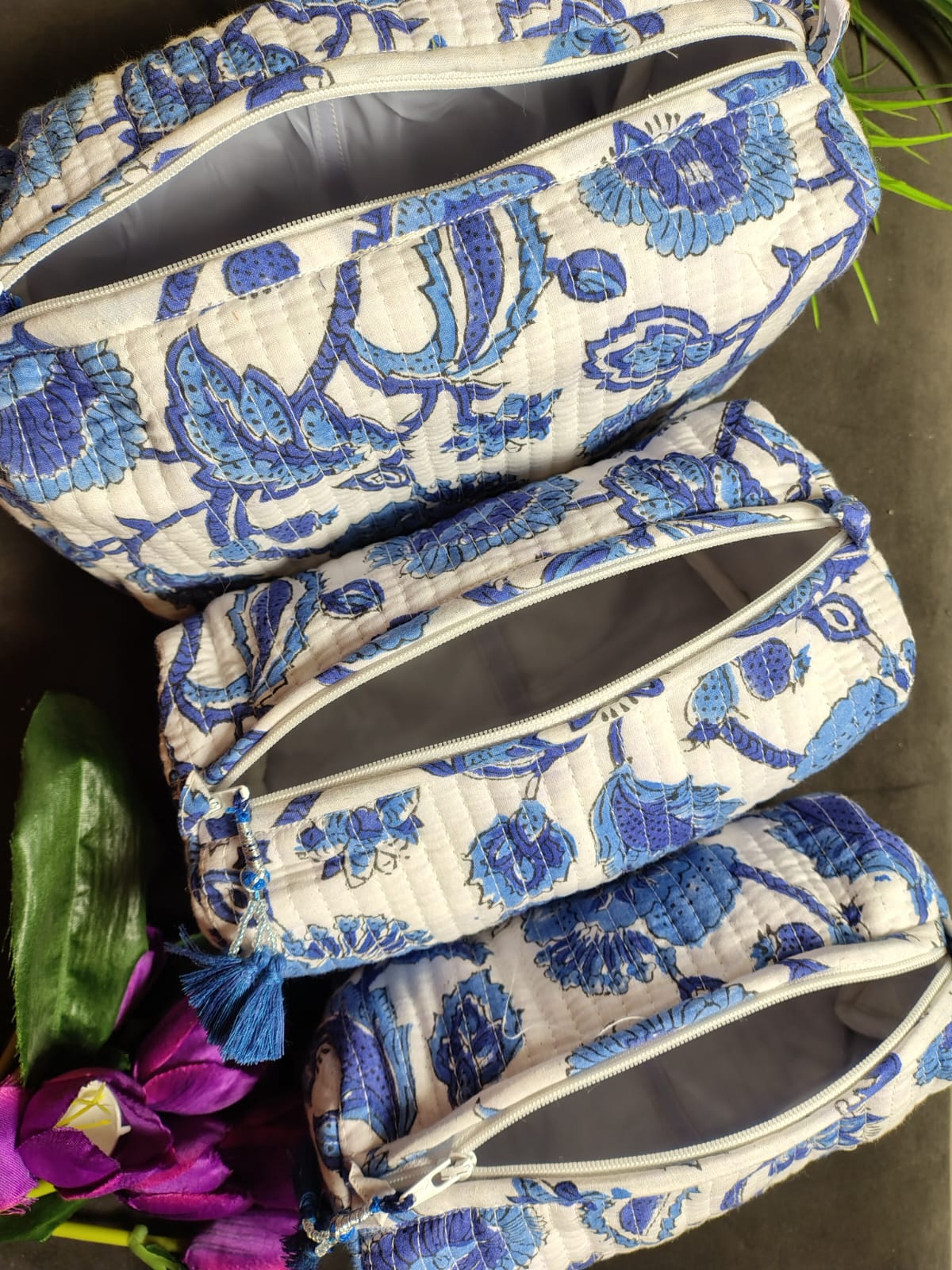 Set of Three Multipurpose Toiletry Bags