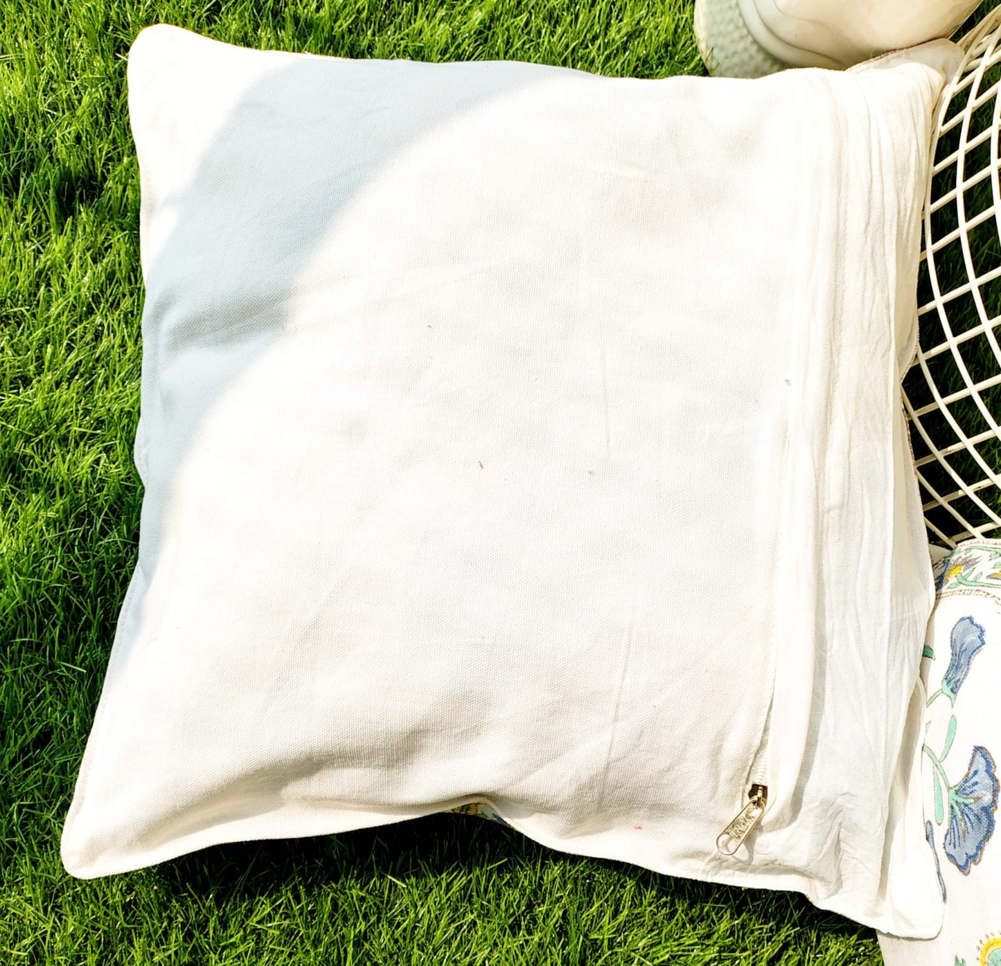 Set of 2 Hand Block Cushion Covers