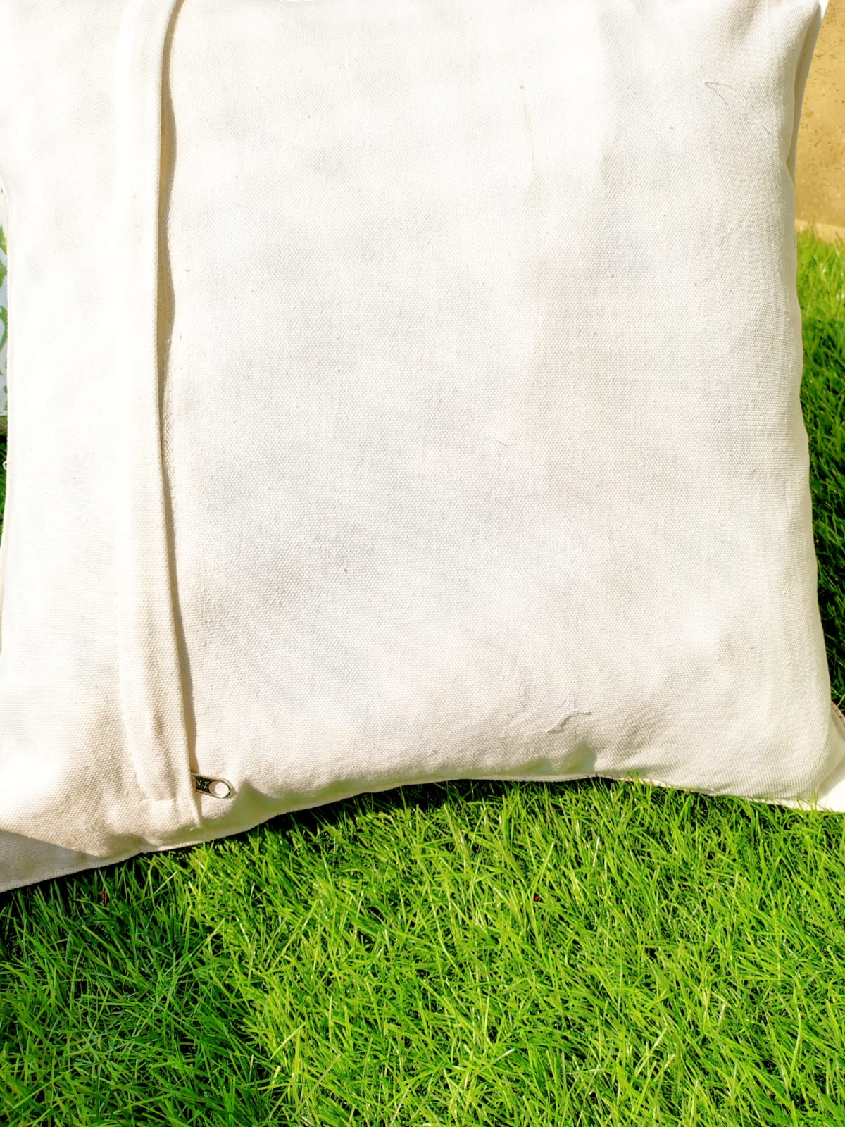 Set of 2 Hand Block Cushion Covers