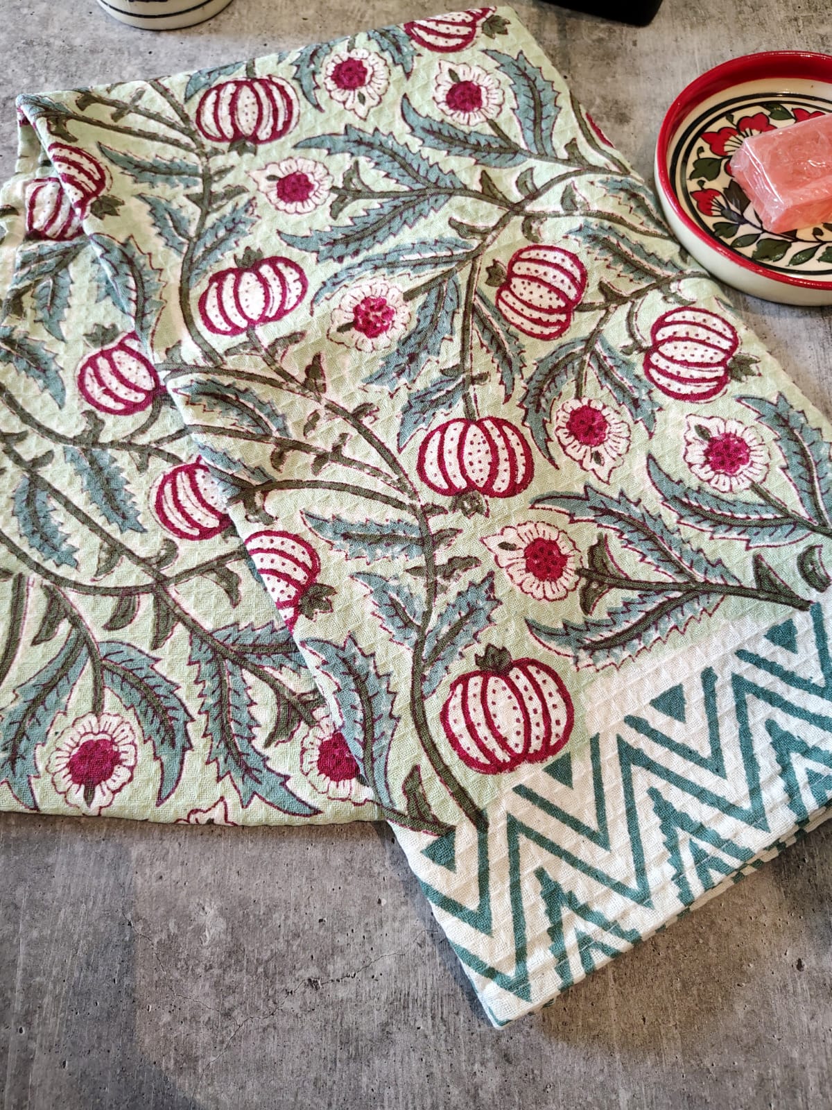 Handblocked Bath Towel