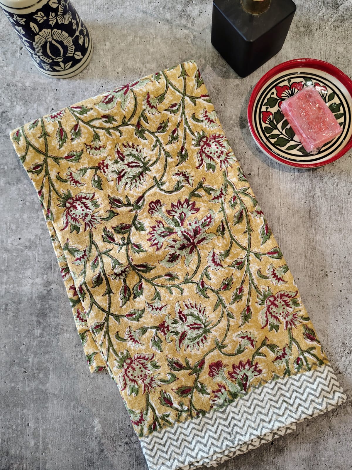 Handblocked Bath Towel