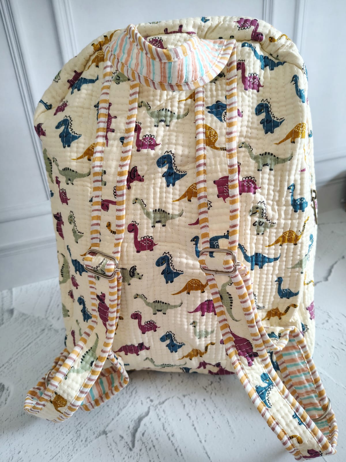 Hand Block Print Backpack