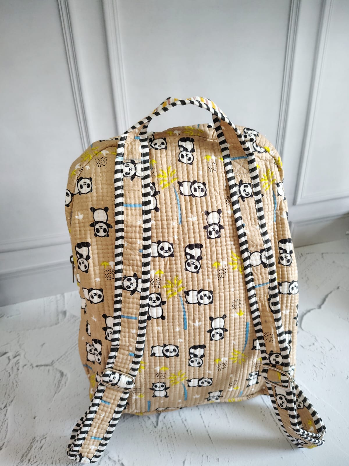 Hand Block Printed Backpack