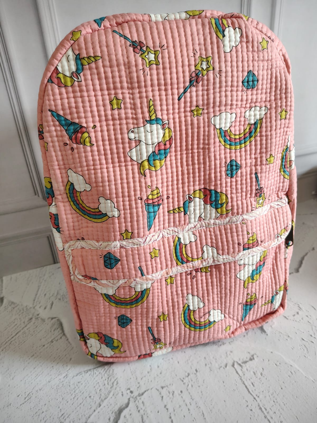 Hand Block Printed Backpack