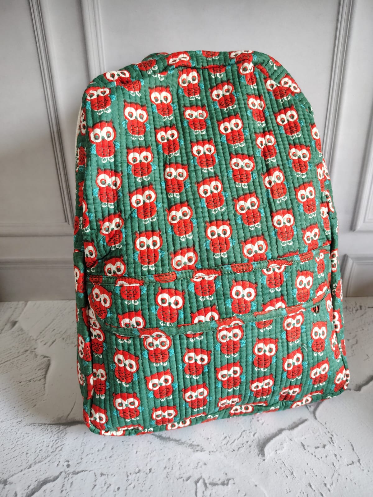 Hand Block Printed Backpack