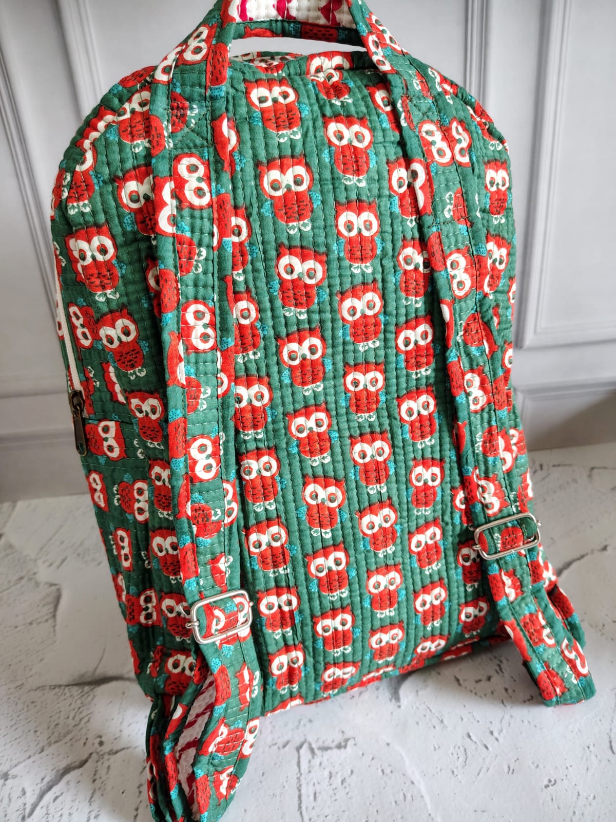 Hand Block Printed Backpack