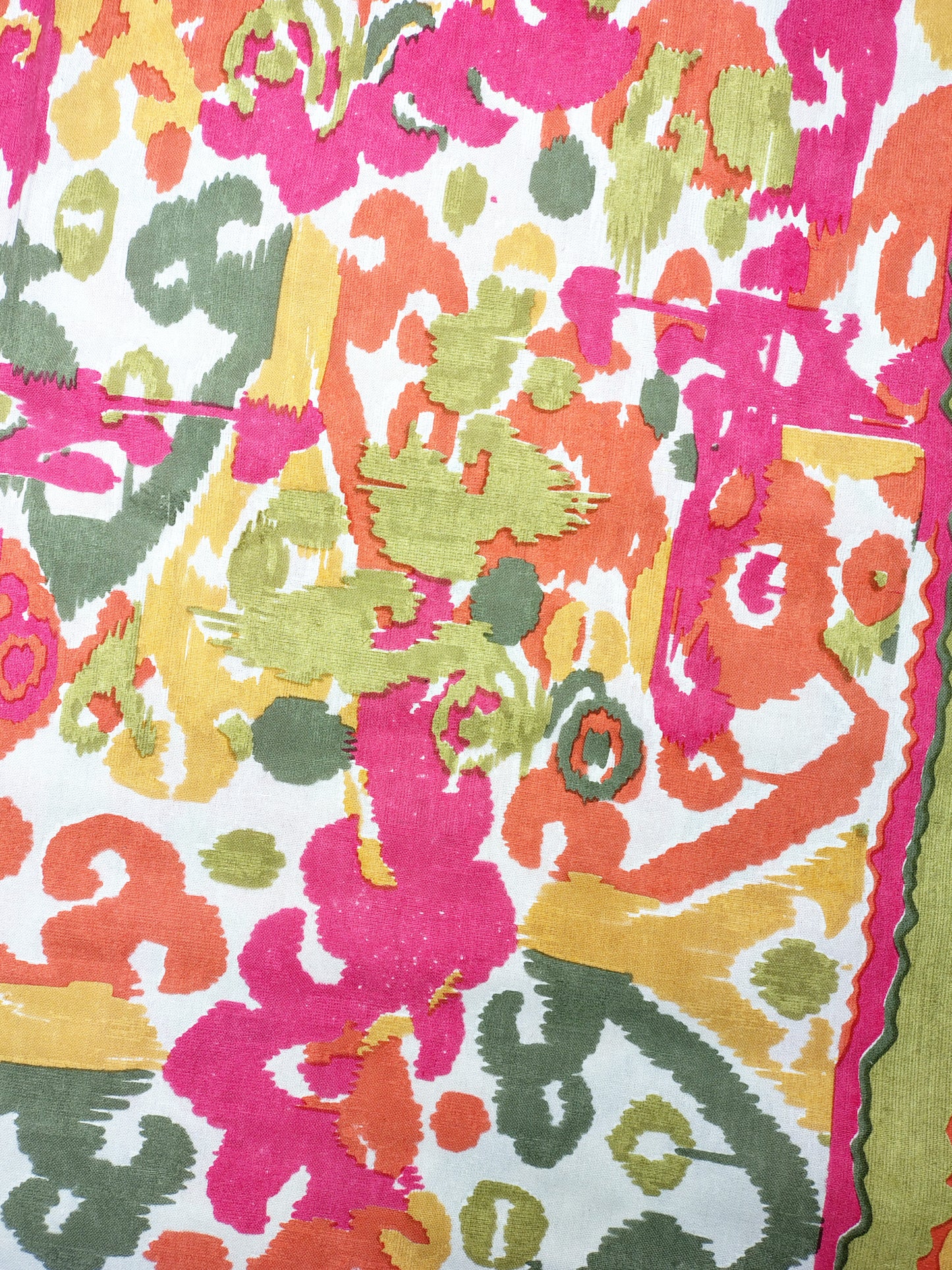 Multi Ikkat Traditional Printed Bedsheet with Two Reversible Pillow Covers