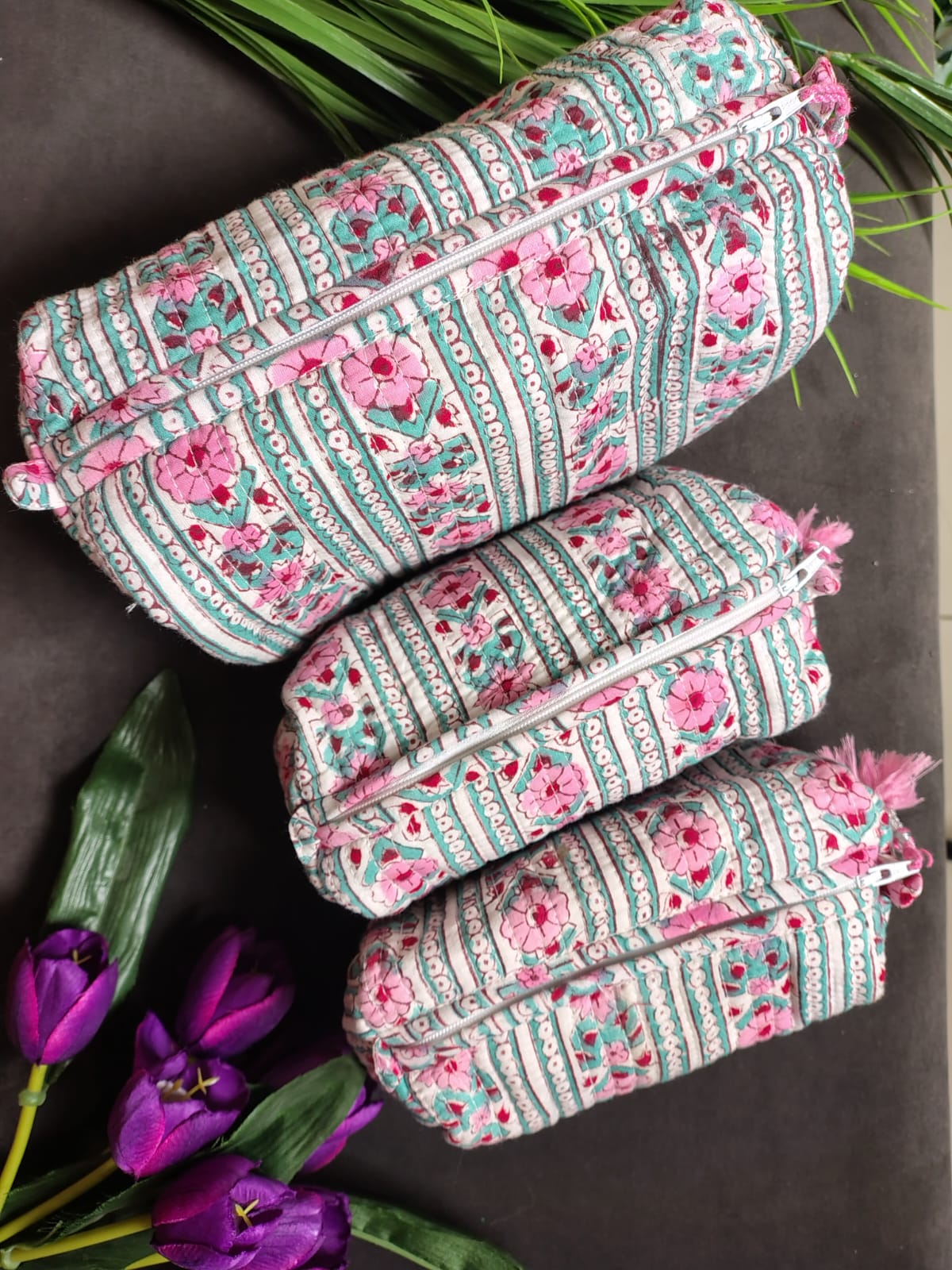 Set of Three Multipurpose Toiletry Bags