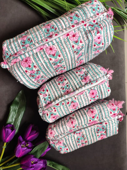 Set of Three Multipurpose Toiletry Bags