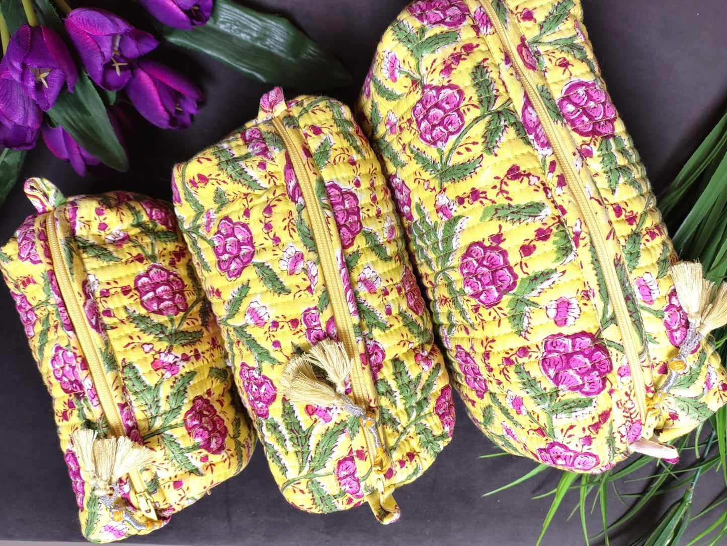 Set of Three Multipurpose Toiletry Bags