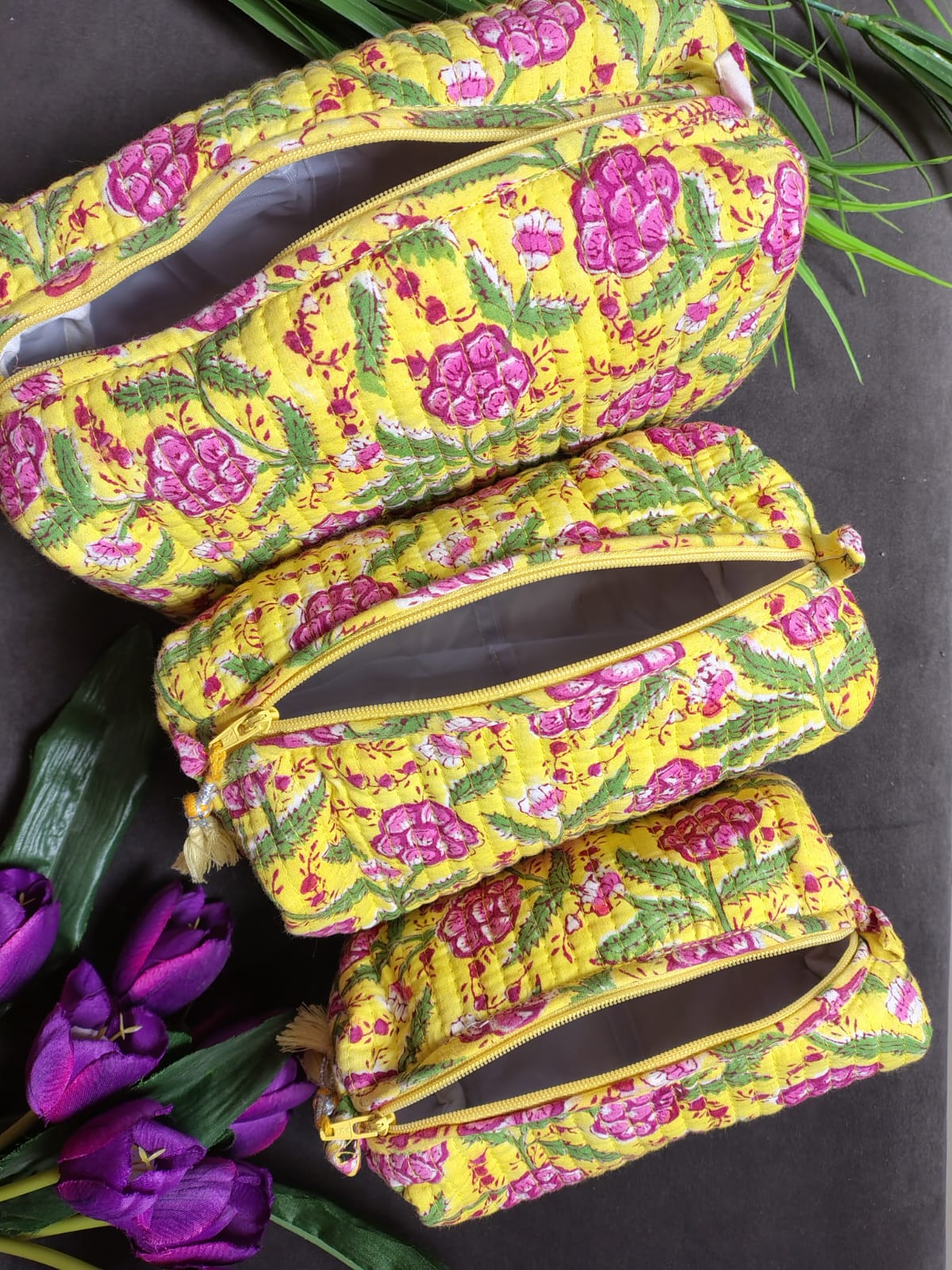 Set of Three Multipurpose Toiletry Bags