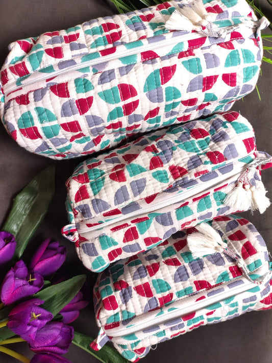 Set of Three Multipurpose Toiletry Bags