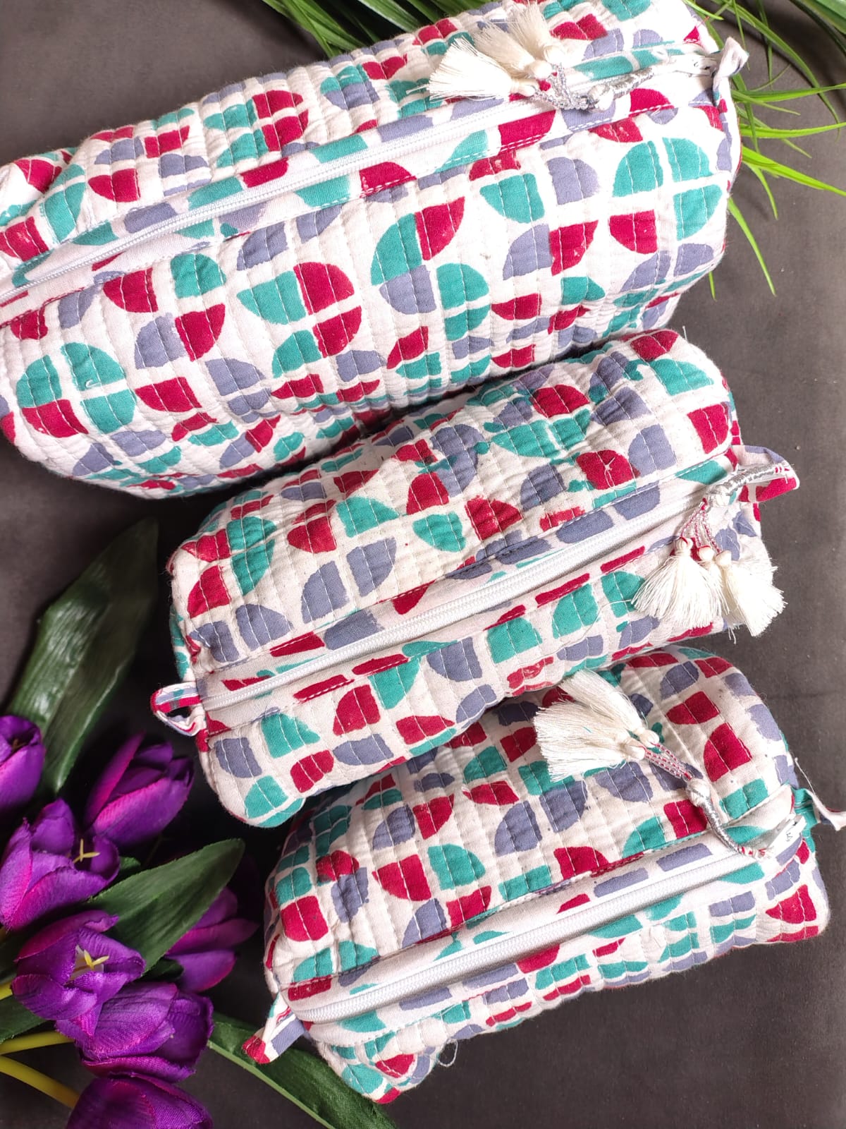 Set of Three Multipurpose Toiletry Bags