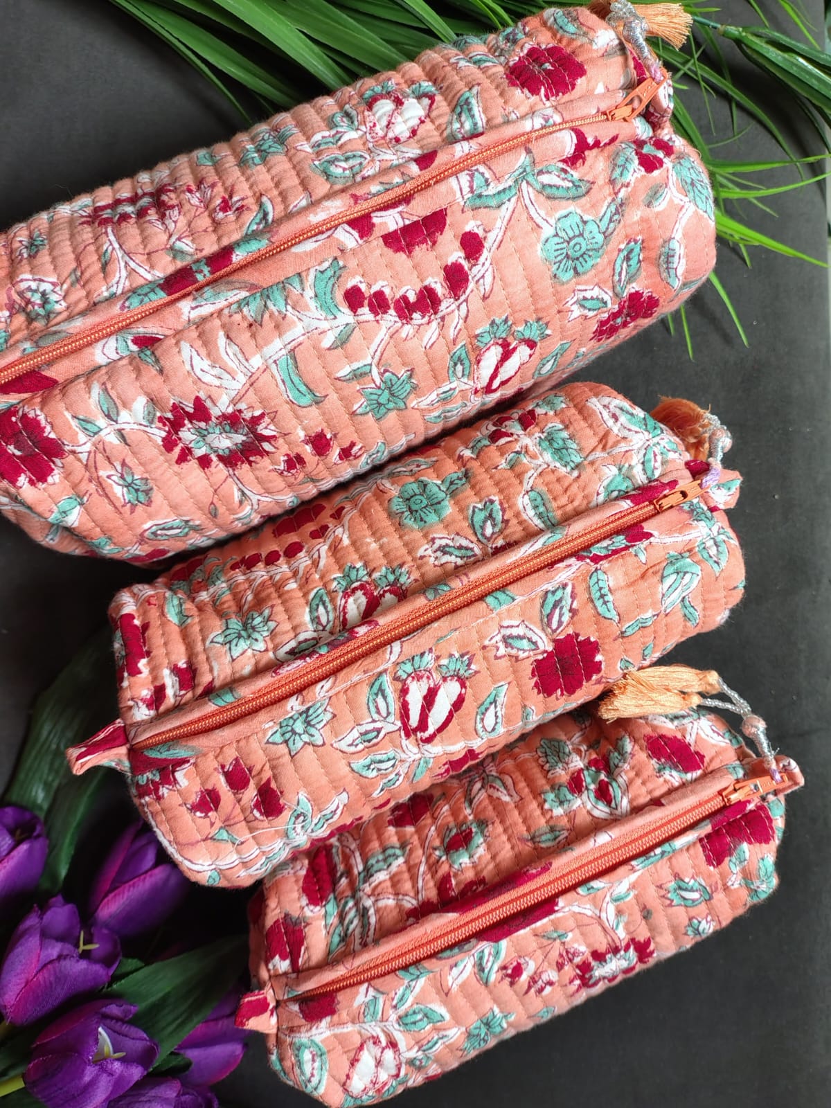 Set of Three Multipurpose Toiletry Bags