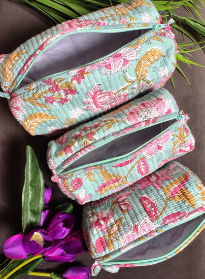 Set of Three Multipurpose Toiletry Bags