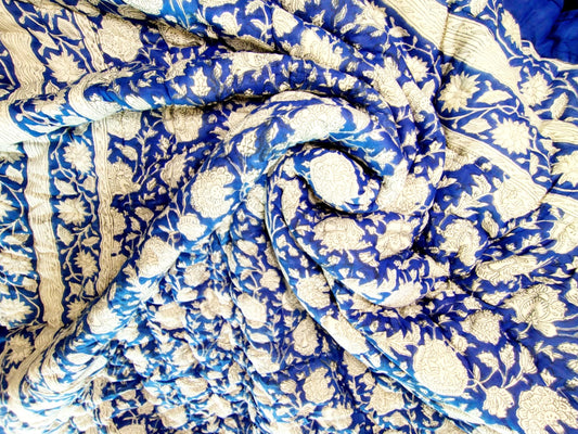 Neel Kamal Hand Block Reversible Double Bed Quilt