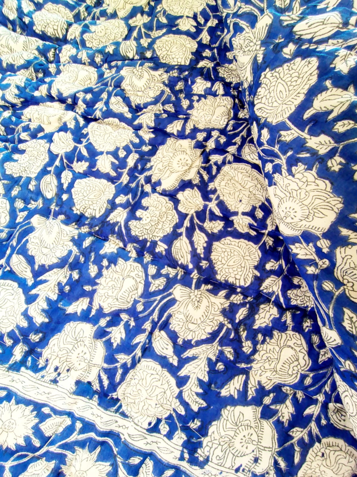 Neel Kamal Hand Block Reversible Double Bed Quilt