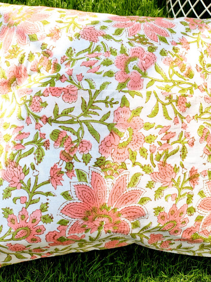 Set of 2 Hand Block Cushion Covers