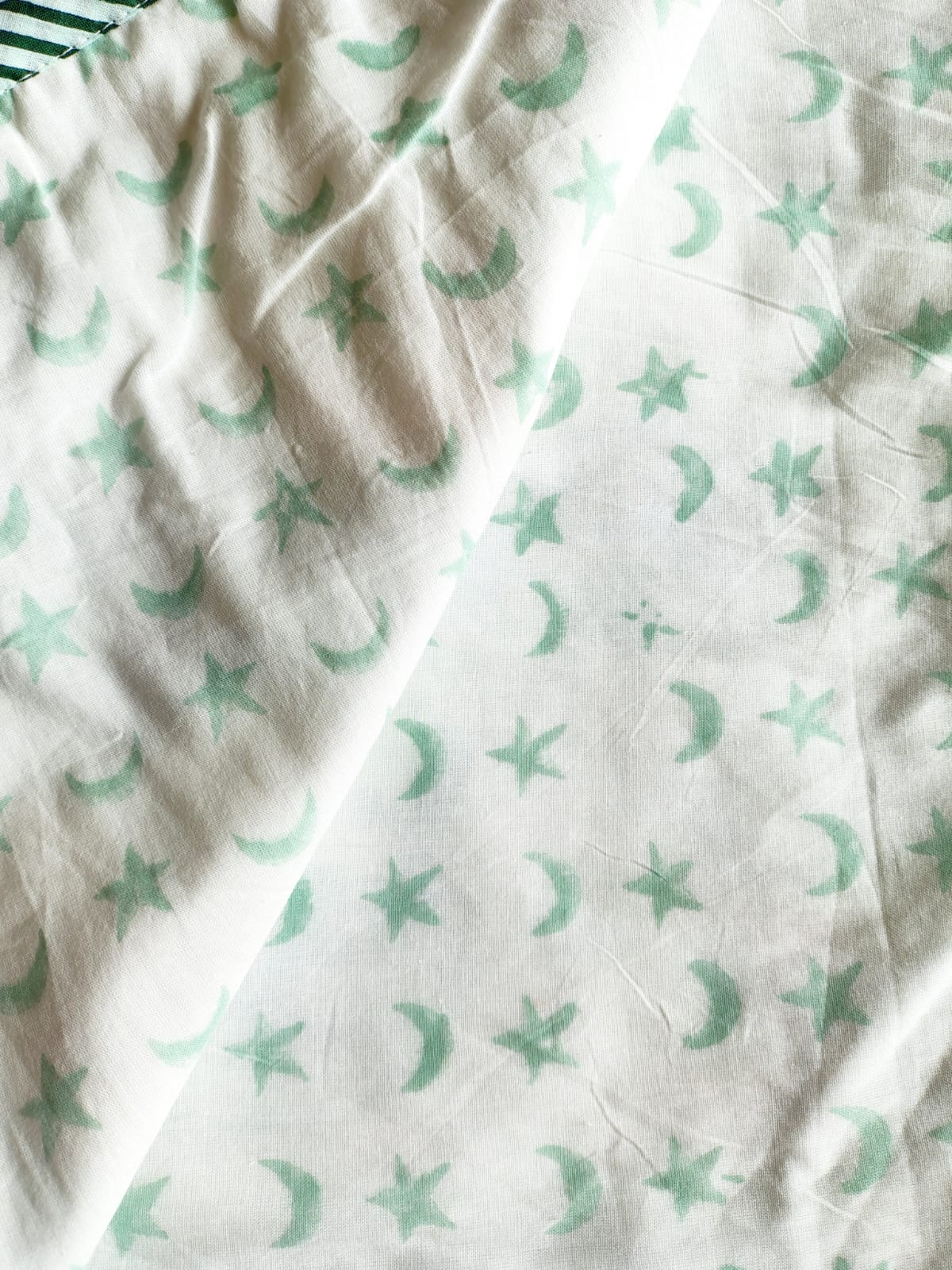Whale Print Kids Hand Block Reversible Dohar