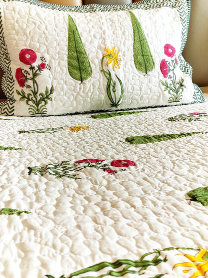White Forest Quilted Bedcover Set