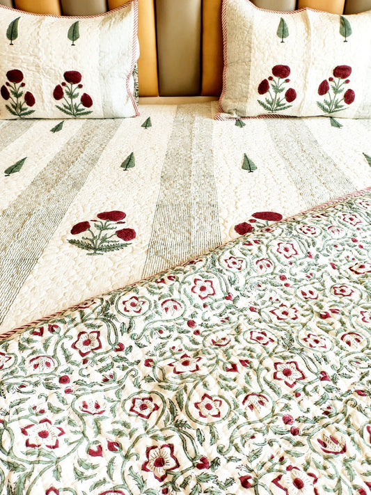 Pearl Quilted Bedcover Set