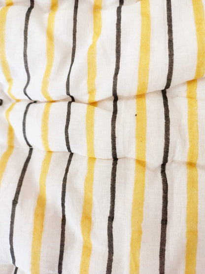 Bees Print Kids Hand Block Reversible Quilt