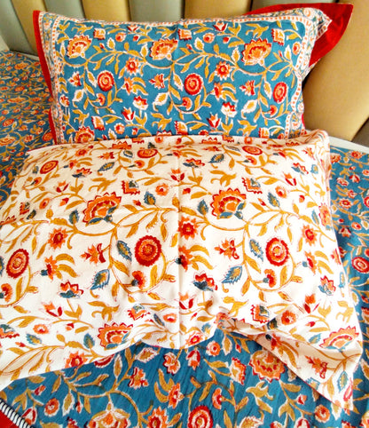 Blue Berry Quilted Bedcover