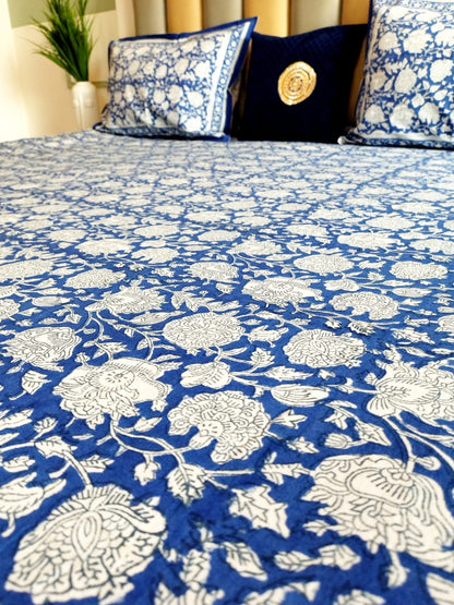 Neel Kamal Matching Bedsheet & Dohar Set