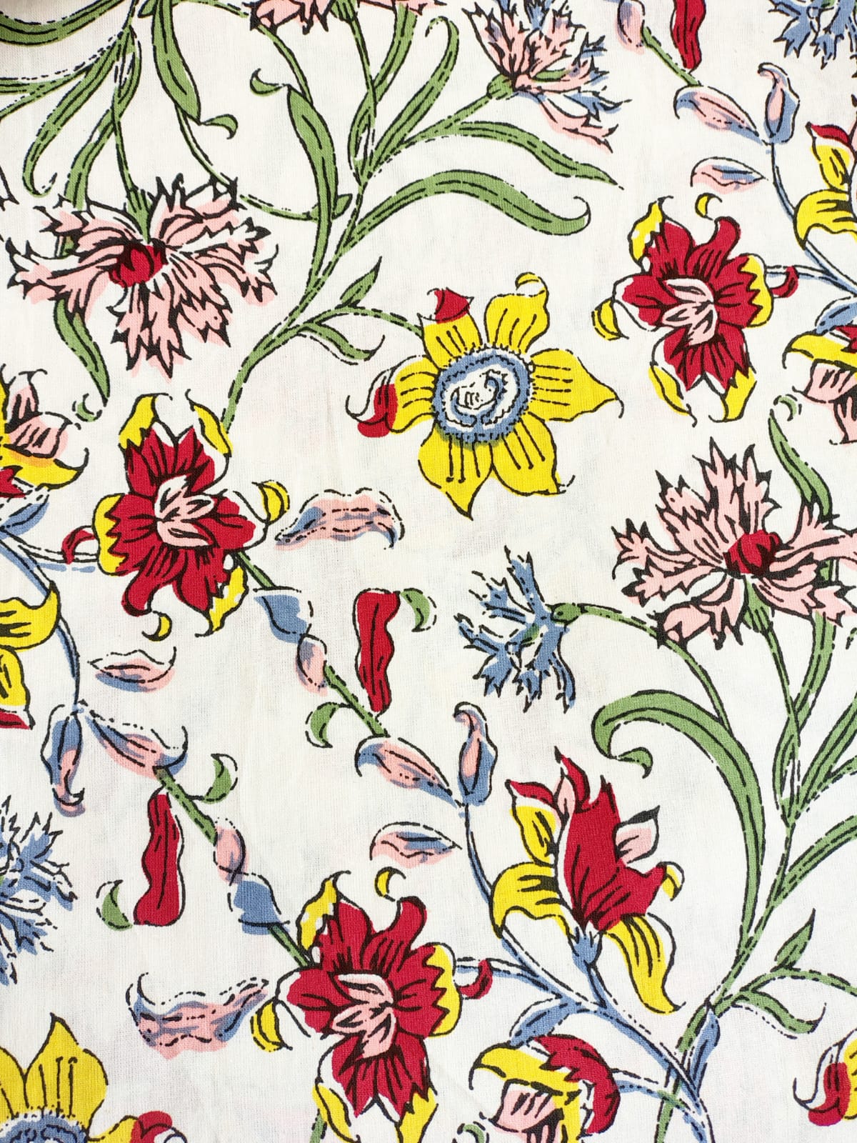 Yellow Marie Traditional Printed Bedsheet with Two Reversible Pillow Covers