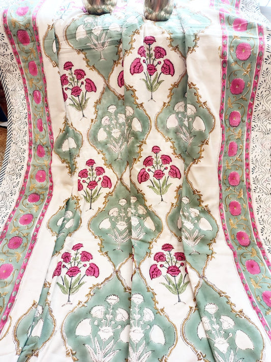 Guldasta Hand Block Reversible Dohar