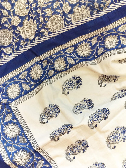 Neel Kamal Hand Block Reversible Dohar