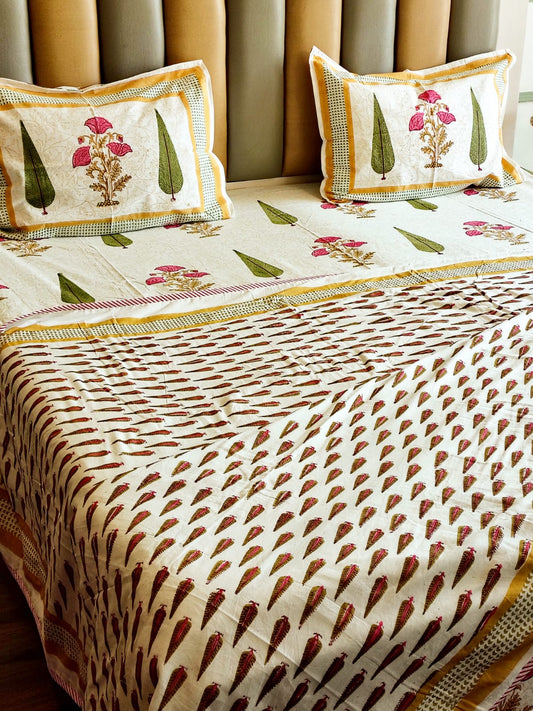 Gulabo Matching Bedsheet & Dohar Set