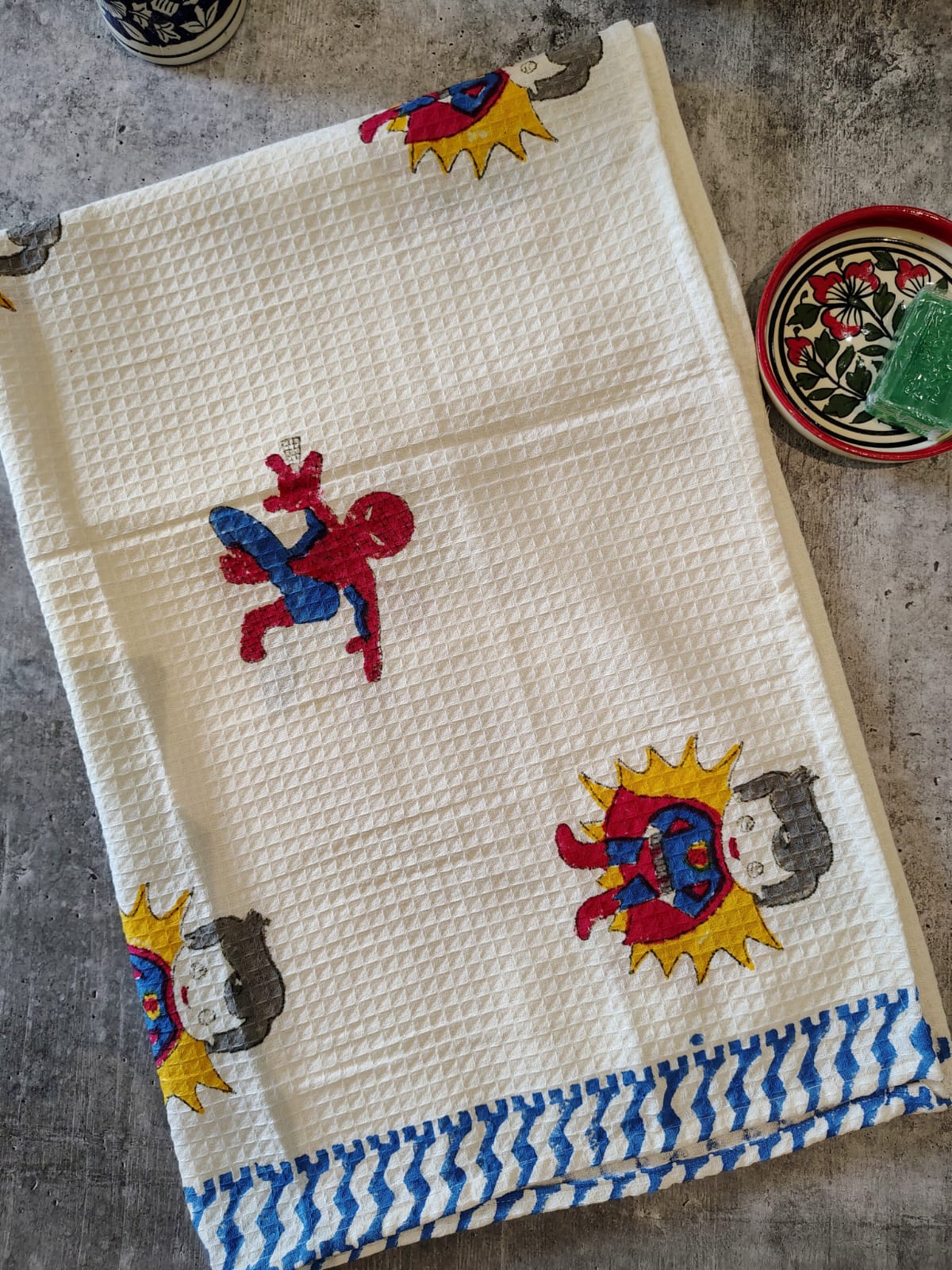Handblocked Bath Towel