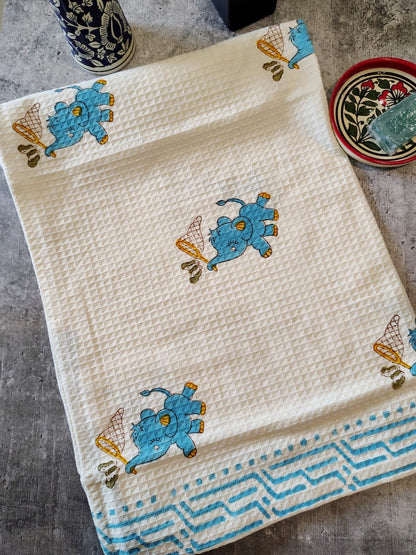 Handblocked Bath Towel