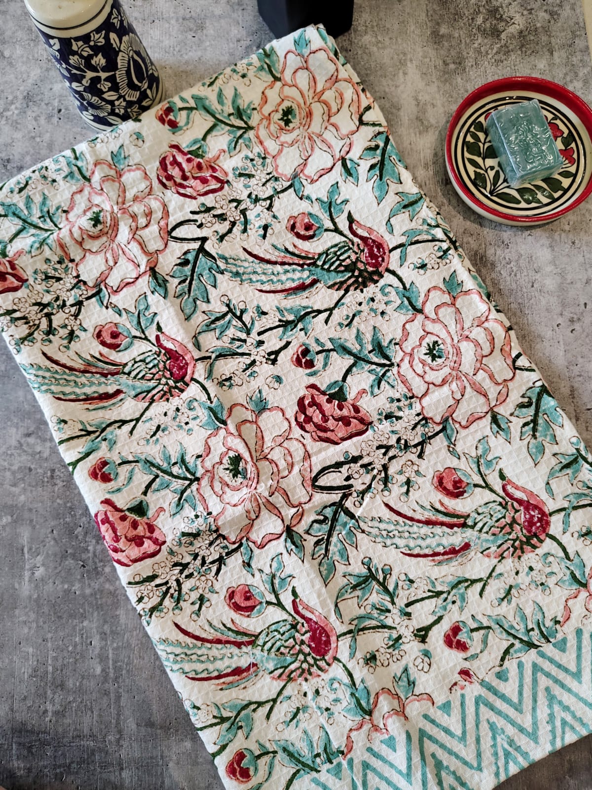 Handblocked Bath Towel