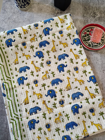 Handblocked Bath & Hand Towel