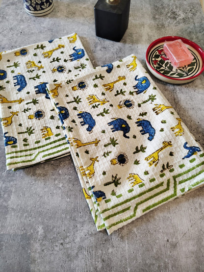 Handblocked Bath & Hand Towel