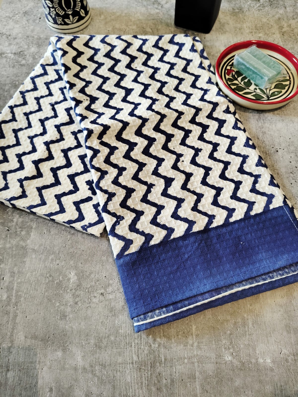 Handblocked Bath Towel