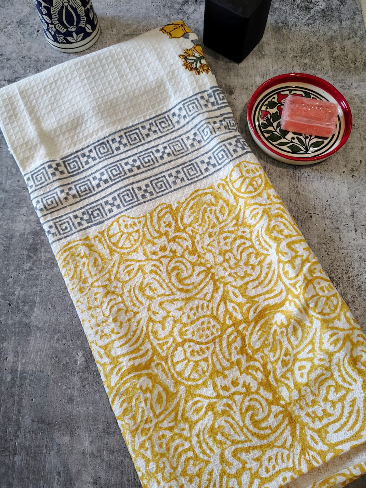 Handblocked Bath Towel