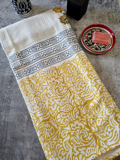 Handblocked Bath Towel
